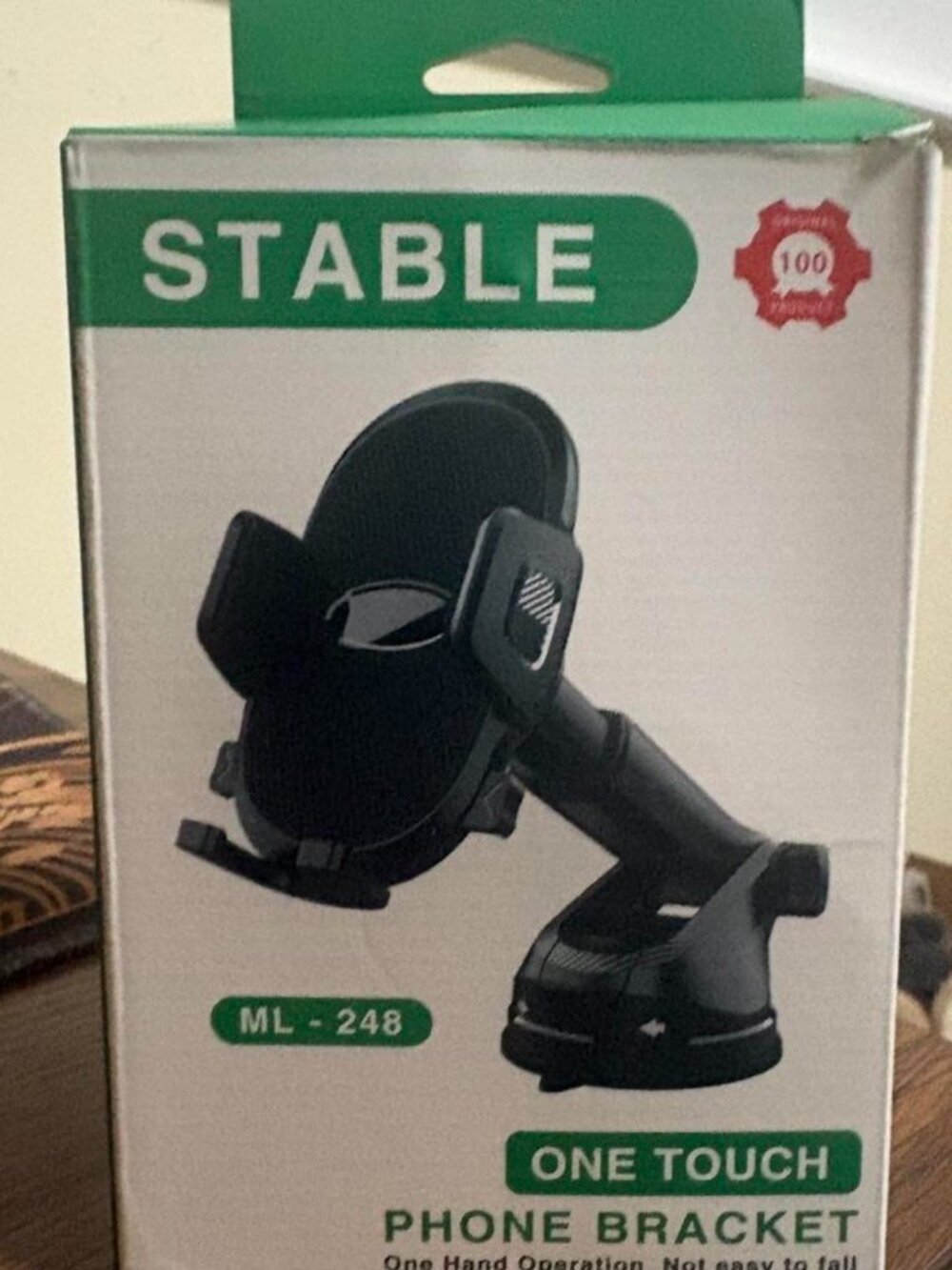 Stable one touch phone holder with 3M glue base #phoneholder #caraccessories